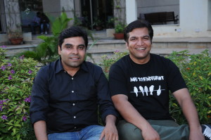 Founders of Edureka Lovleen (L) Kapil (R)