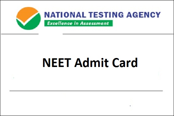 NEET admit card