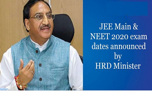 Govt announces JEE Mains and NEET exam dates