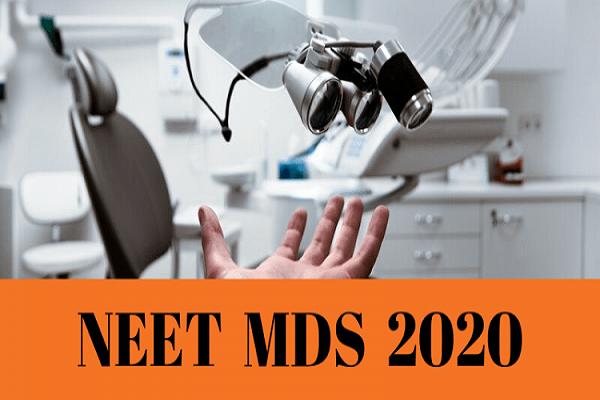 NEET PG MDS 2020