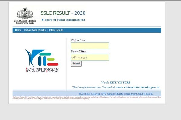 Kerala Board Class 10th Results