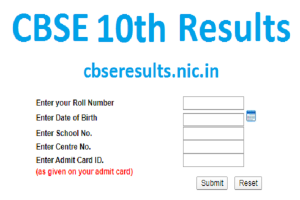 CBSE 10th Results