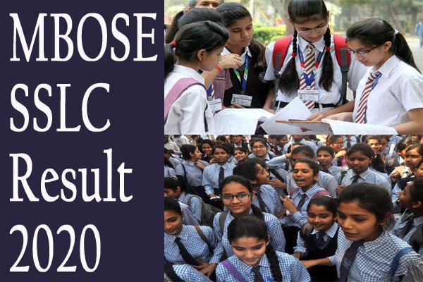 mbose sslc 10th result 2020