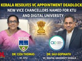 Kerala Resolves VC Appointment Deadlock; New Vice Chancellors Named for KTU and Digital University Ciza Thomas, Saji Gopinath