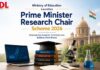 Ministry of Education Launches Prime Minister Research Chair Scheme 2026 Prime Minister Research Chair Scheme