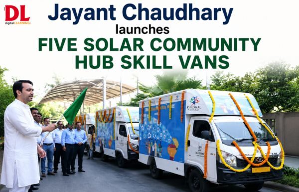 Jayant Chaudhary launches five solar community hub skill vans Solar Community Hub Skill Vans